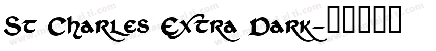 St Charles Extra Dark字体转换